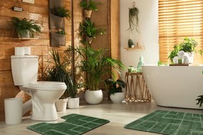 Sada kúpeľňových koberčekov SUPREME LINES línie, zelená