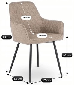 PROXIMA.store - Jedálenská stolička BRESSO 2 FARBA: béžová