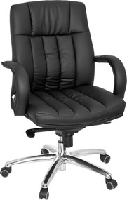 XXXLutz KANCELÁRSKE KRESLO, vzhľad kože, čierna MID.YOU - Online Only kancelárie - 001918069301