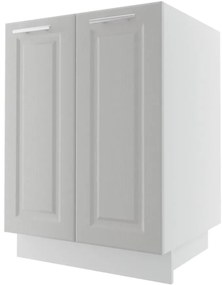 Kuchynská skrinka Emporium D11/60 light grey stone/biela
