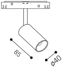 LED2 MAGO II S, B DALI DIM 6W 3000K 6094233D