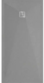Mexen Stone+, obdĺžniková vanička z minerálneho kompozitu 200 x 90 cm, šedá-betónová, 44619020