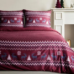 VIANOČNÉ OBLIEČKY Z MIKROVLÁKNA MATT 200X220 CM, 2 KS 70X80 CM VZOROVANÉ