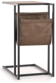 Odkladací stolík Compact, dub zlatý / čierna