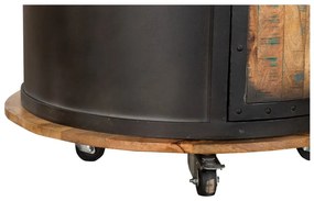 Čierna kovová vinotéka na 9 fliaš, 60x115 cm Luni – Interia Home &amp; Living