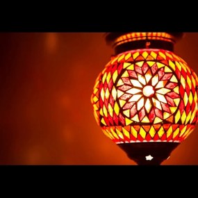 Stropné orient svietidlo závesné Globe mozaika vzor RUBY Ø15