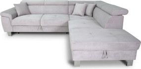 XXXLutz ROHOVÁ SEDAČKA, textil, svetlosivá Xora - Sedačky - 002991004402
