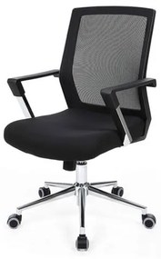Kancelárska stolička so sieťovinou, kancelárska otočná stolička, čierna
