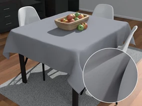 Biante Dekoračný štvorcový obrus Rongo RG-068 Sivý 90x90 cm