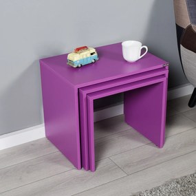 Odkladací stolík SHP Purple, 3 ks