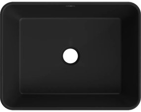 Mexen Catia, umývadlo na dosku 48x37x14 cm, čierna matná-strieborná, 21314874