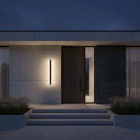 LED Vonkajšie nástenné svietidlo WOW LED/11W/230V 3000/4000/6000K 60 cm IP54 čierne