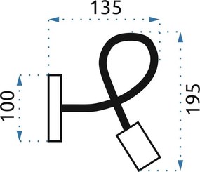 Toolight - Nástenná lampa 1xE27 60W APP516-1W, čierna, OSW-00073
