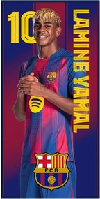 Rýchloschnúca osuška z mikrovlákna FC Barcelona - Lamine Yamal 10 - 70 x 140 cm