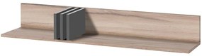 Polička Allmo AL13 dub estana svetlý/antracit