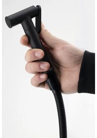 Aqualine - Bidetová batéria so sprškou na podomietkovú inštaláciu matná čierna