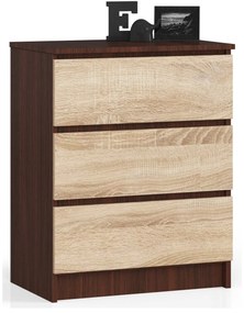 Komoda Kalista II (wenge + dub sonoma). Akcia -13%. Vlastná spoľahlivá doprava až k Vám domov. 1069044