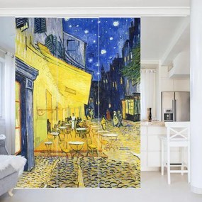 MANUFACTURER -  Súprava posuvnej záclony - Vincent Van Gogh - Kaviareň v noci -3 panely