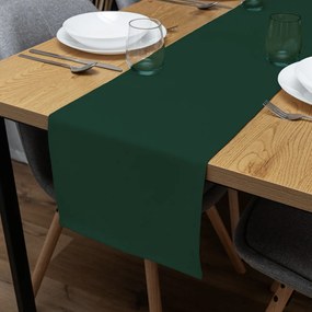 Biante Dekoračný behúň na stôl Rongo RG-086 Fľaškovo zelený 45x160 cm