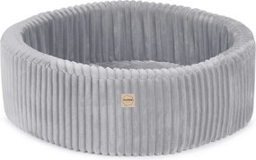 Suchý bazén okrúhly 90x30 cm – šedý Puffy Lamell + 200 guličiek