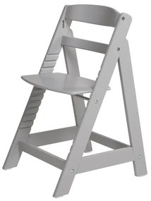 roba Detská drevená vysoká jedálenská stolička Sit Up (sivá)  (100306933)