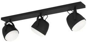 Eglo 390045 - Bodové svietidlo UPANEMA 3xE27/28W/230V čierna