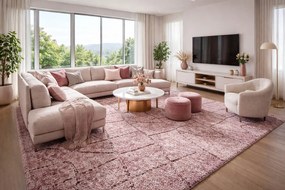 ITC, Koberec metráž Nicosia 84, na mieru, šíře 3m,4m,5m, fialová, filc, obývacia izba
