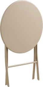 Béžová kovová záhradná jedálenská súprava pre 2 osoby Arcas – House Nordic