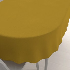 Biante Dekoračný oválny obrus BKU-102 Okrový 100x140 cm