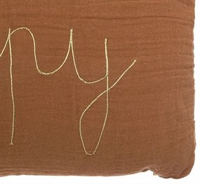 Detský dekoračný vankúšik HAPPY 50x30cm, hnedý
