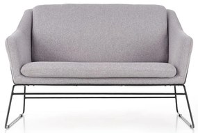 Pohovka Soft II XL, dvojsedák, sivá / čierna