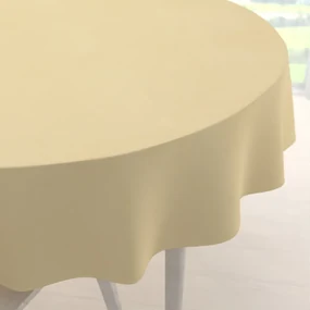 Biante Teflónový okrúhly obrus TF-018 Svetlo žltý Ø 140 cm