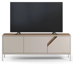 Komoda v dekore duba v krémovo-prírodnej farbe 150x55x35 cm Lilou – Marckeric