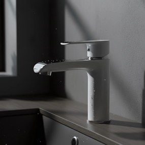 Rea Bloom, umývadlová batéria, biela-chrómová, REA-B9915