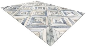 Koberec PATCHWORK 21721 béžový/sivý - imitácia kože krava, geometrický