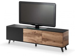 TV stolík Rakom 180 cm dub votan/čierny