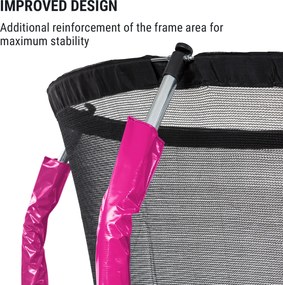 KLARFIT Jumpstarter, trampolína, 2,5 m Ø, sieť 120 kg max., 195 cm Ø skákacia plocha
