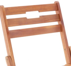 Záhradná stolová zostava Kled - 2 miesta, hnedá