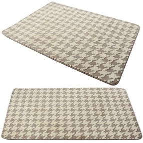 Tutumi Clover, plyšový koberec 160x230 cm, béžová, SHG-04023