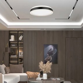 LED Stropné svietidlo LED/18W/230V 4000K pr. 35 cm čierna