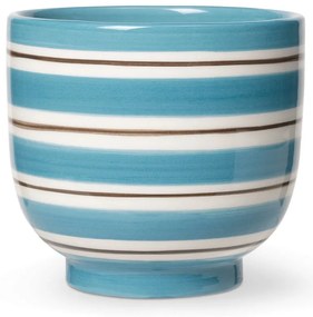 Modro-biely keramický kvetináč Kähler Design, ø 12 cm