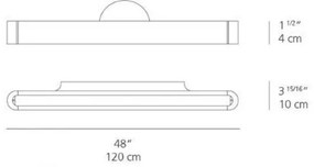 Artemide AR 1917020A - LED Nástenné svietidlo TALO 120 1xLED/51W/230V