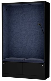 Sally 1150mm korpus Czarny - siedzisko Granatowy