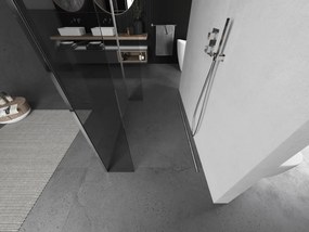 Mexen Kioto, 3-stenová sprchová zástena Walk-In 95 x 30 x 30 cm, 8mm číre sklo, chrómový profil, 800-095-030-222-01-00-030