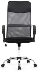 Autronic BONTEC Kancelárska stolička, hojdací mechanizmus, šedá sieťovina, KA-E305 GREY Farba: Šedá