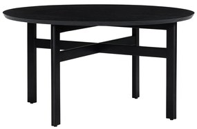 Čierny okrúhly konferenčný stolík ø 80 cm Fjord – Hübsch