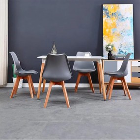 Set jedálenského nábytku stôl Catini TABERG + 4ks stolička sivá 2024