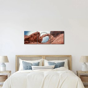 Obraz - Nevada (s hodinami) (90x30 cm)