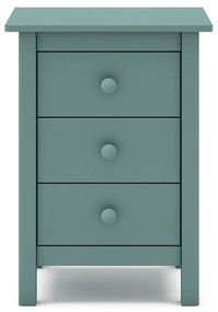 Detský nočný stolík z borovicového dreva v petrolejovomodrej farbe Max - Marckeric