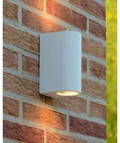 Lucide 69801/02/31 - Vonkajšie nástenné svietidlo ZARO 2xGU10/35W/230V IP44 biela